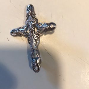 Sterling silver cross pin